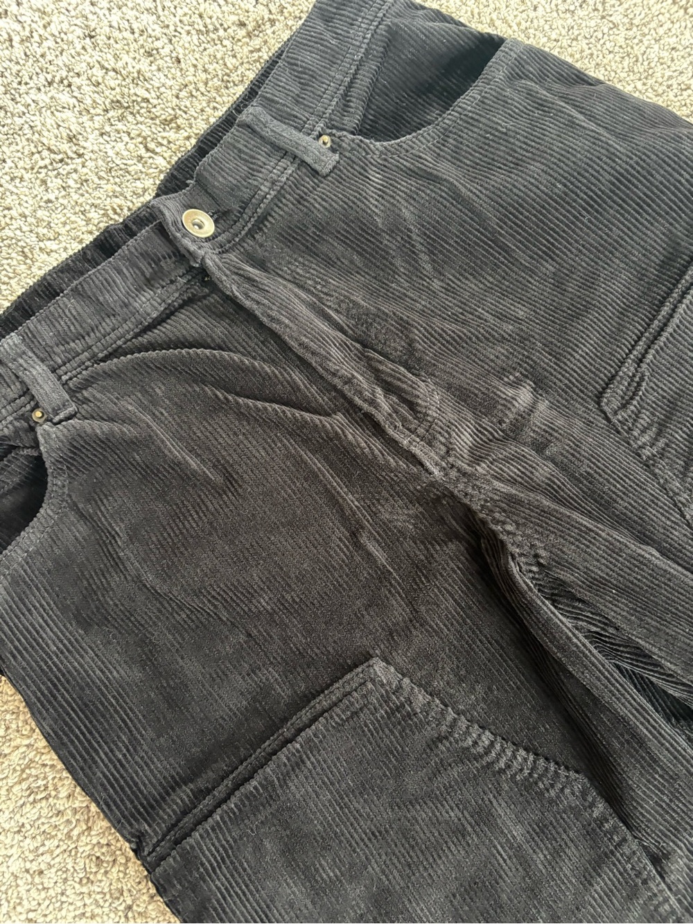 No Boundaries Black Wide-Leg Corduroy Pants - Picture 3 of 8